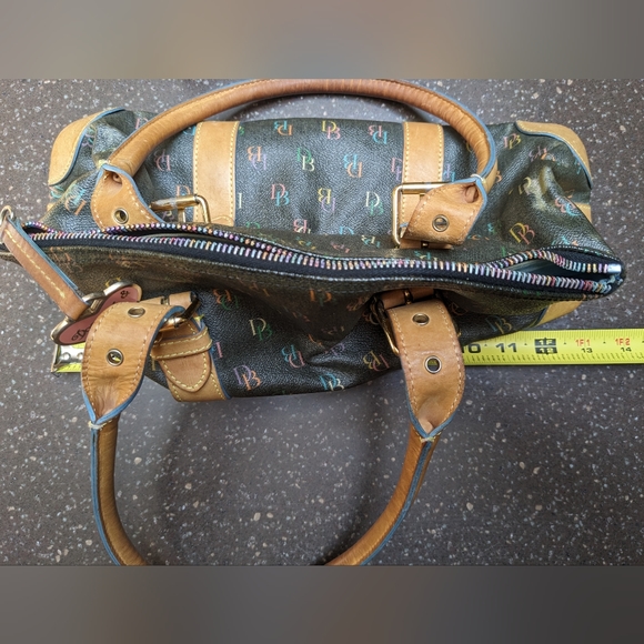 Vintage Dooney And Bourke 1975 Shoulder  Bag Multi Color - Picture 10 of 11